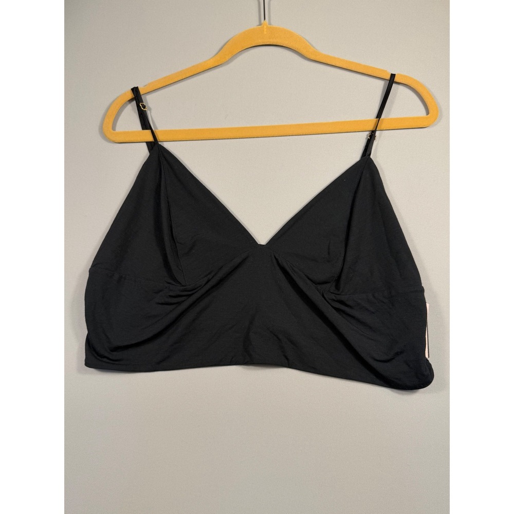 Victoria's Secret Black Wireless V-Neck Bralette Adjustable Straps XXL NWT